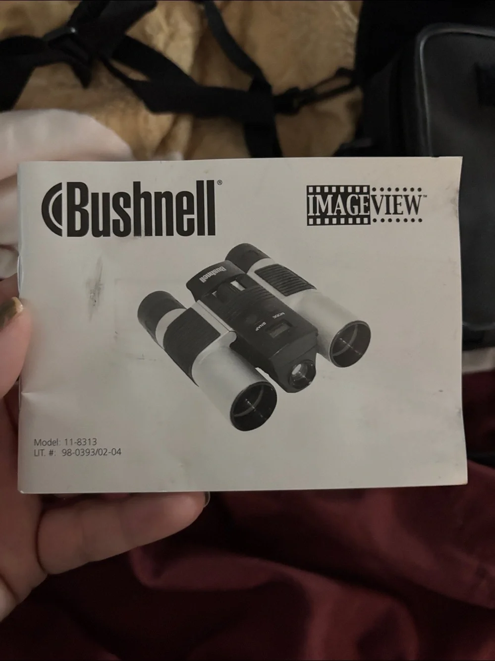 Bushnell Silver and Black Compact Binoculars with Triplet Lens